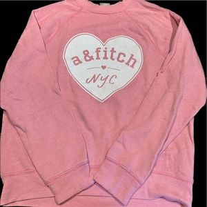 Girl’s size 12 A&fitch sweatshirt pink